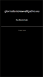 Mobile Screenshot of giornalismoinvestigativo.eu